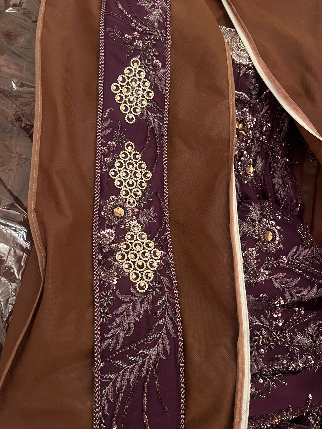Blouza oranaise d'occasion tulle brodé