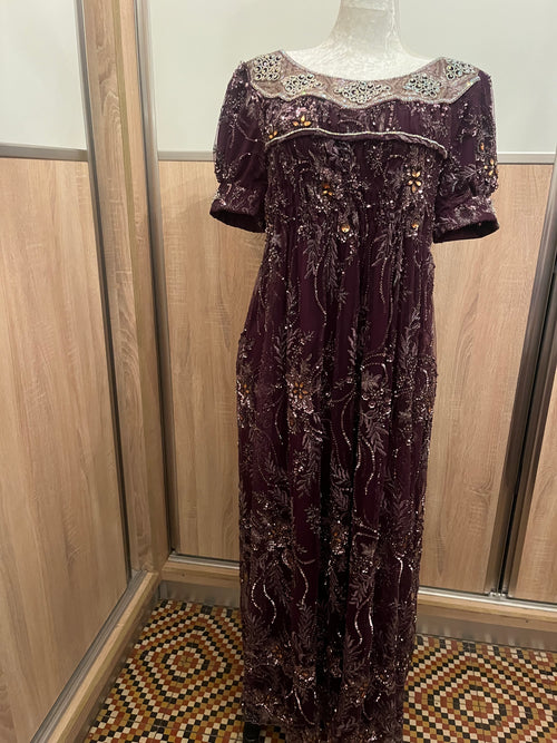 Blouza oranaise d'occasion tulle brodé