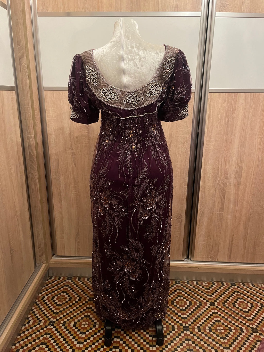 Blouza oranaise d'occasion tulle brodé
