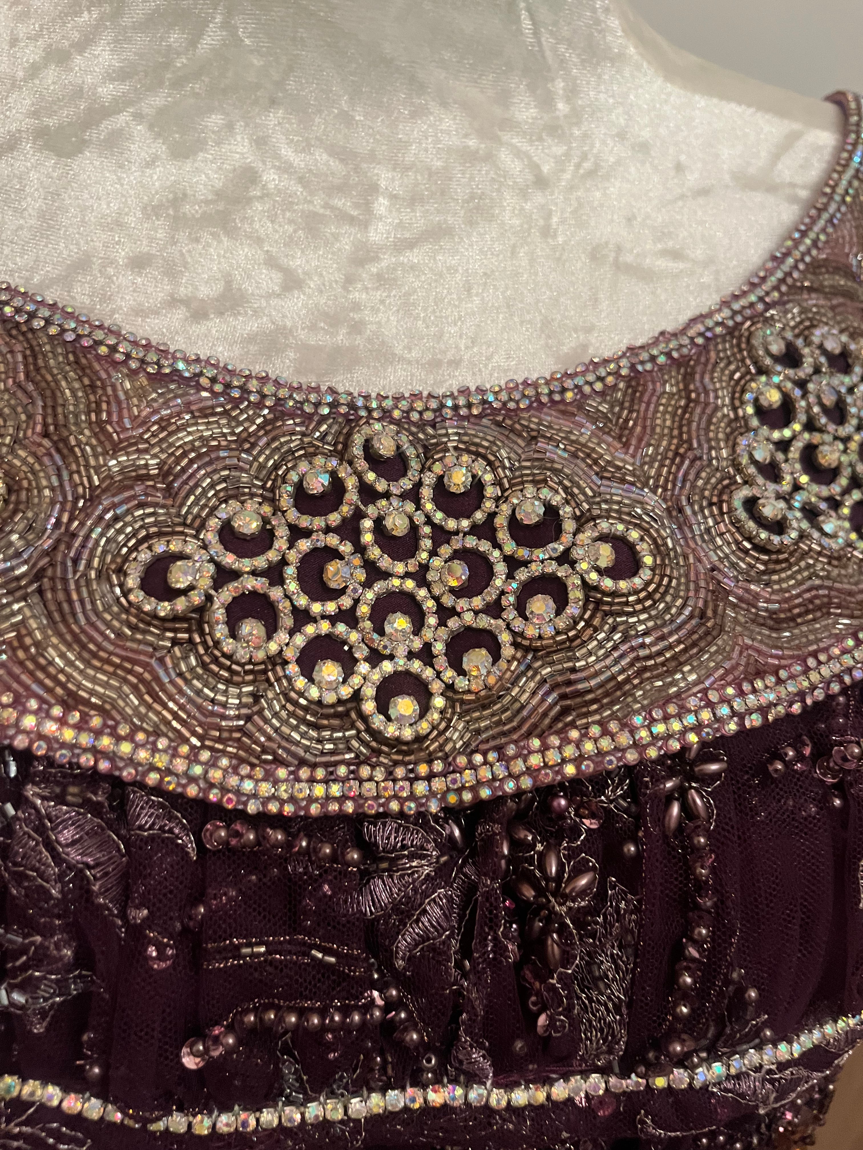 Blouza oranaise d'occasion tulle brodé