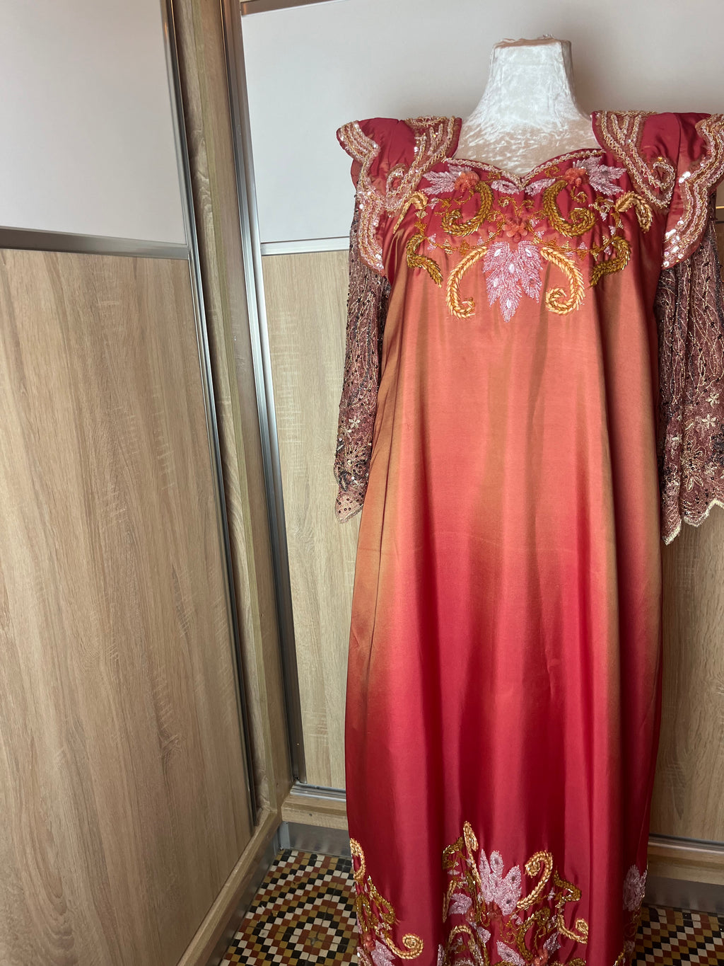 Gandoura saumon d'occasion