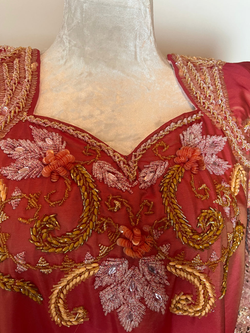 Gandoura saumon d'occasion