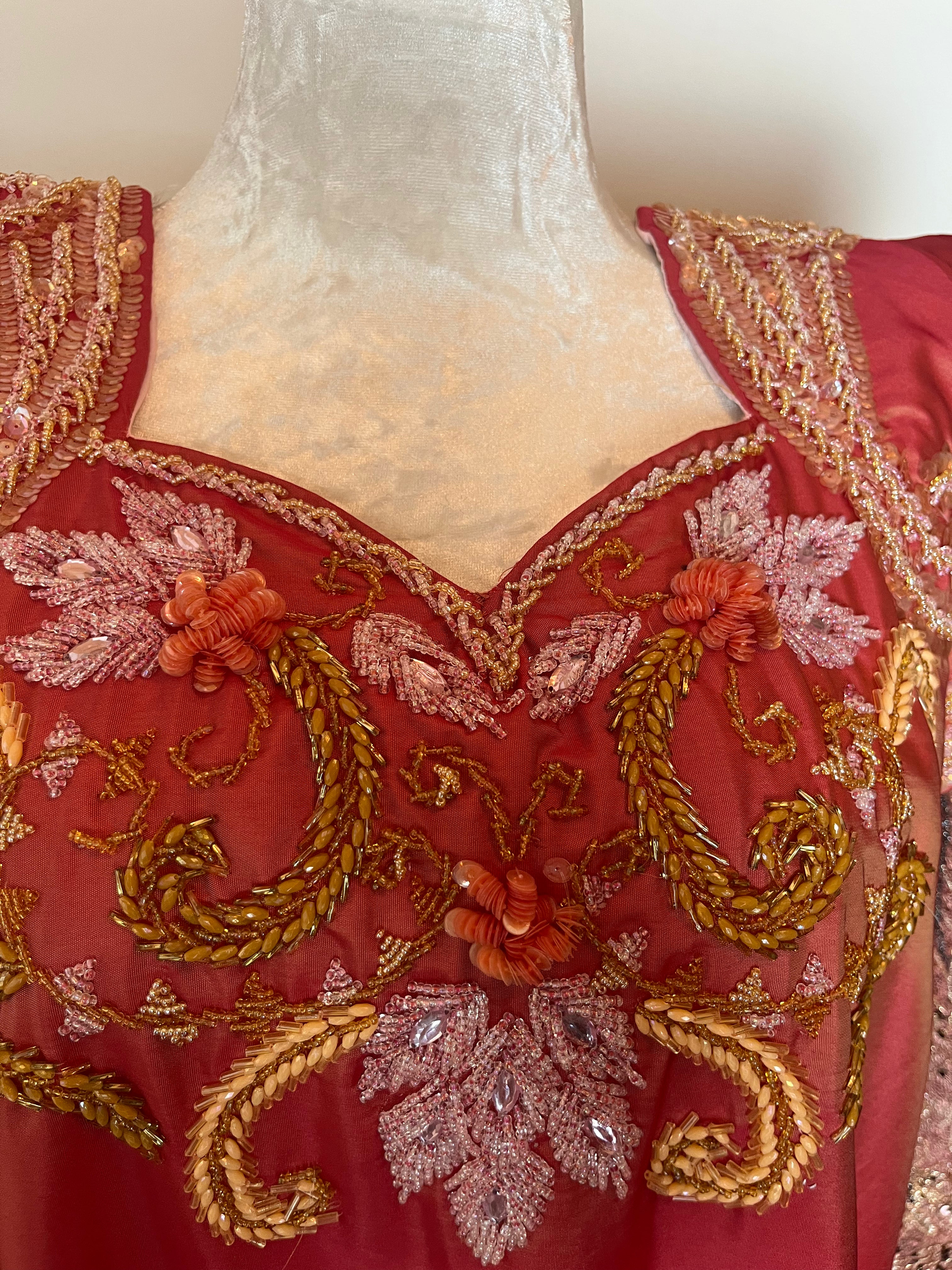 Gandoura saumon d'occasion