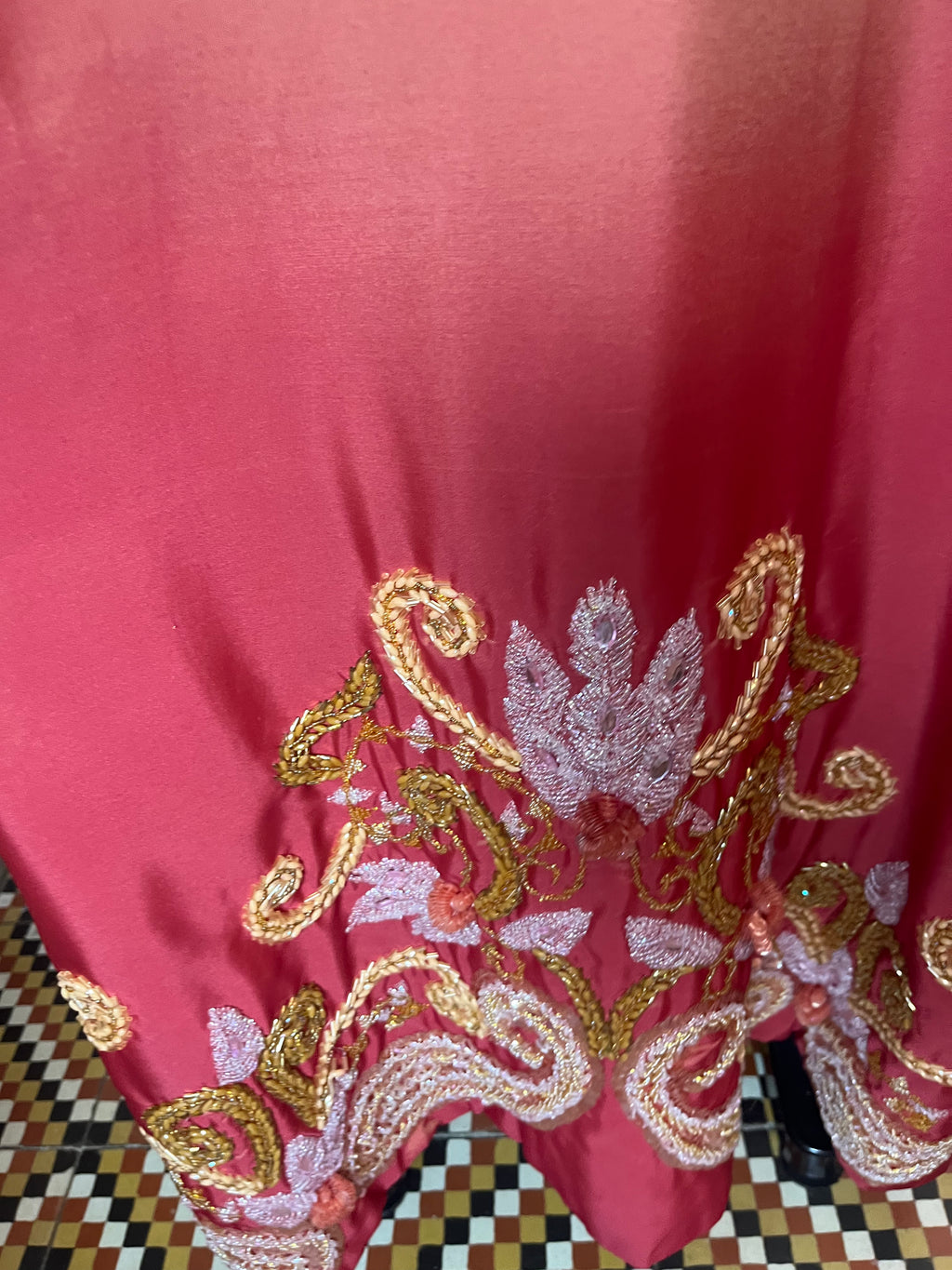 Gandoura saumon d'occasion