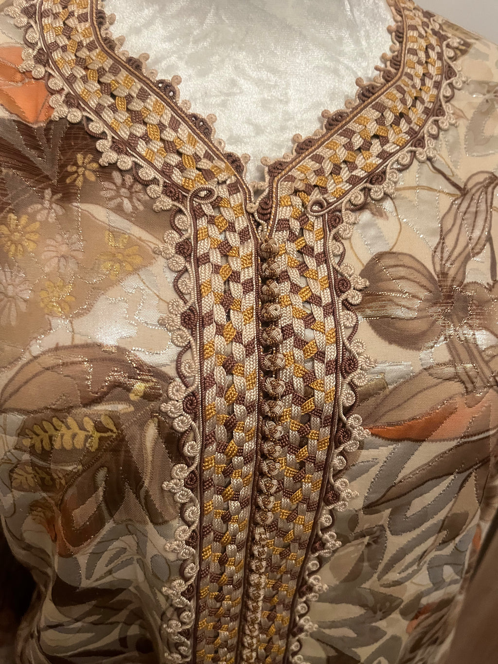 Kaftan d'occasion fleuri
