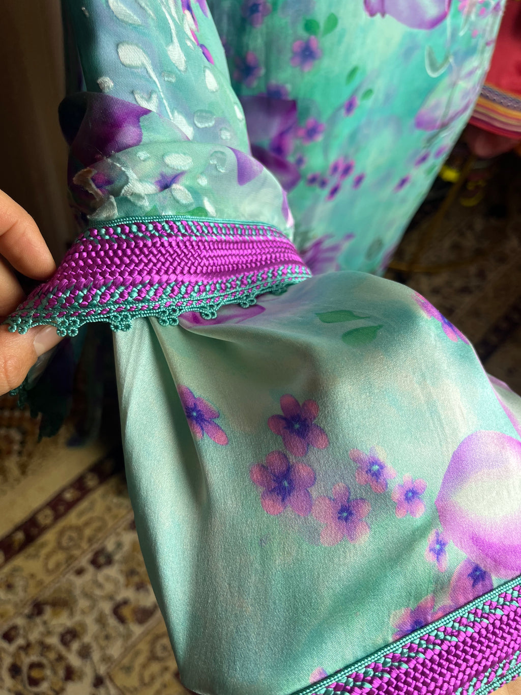 Kaftan d'occasion mousseline de soie