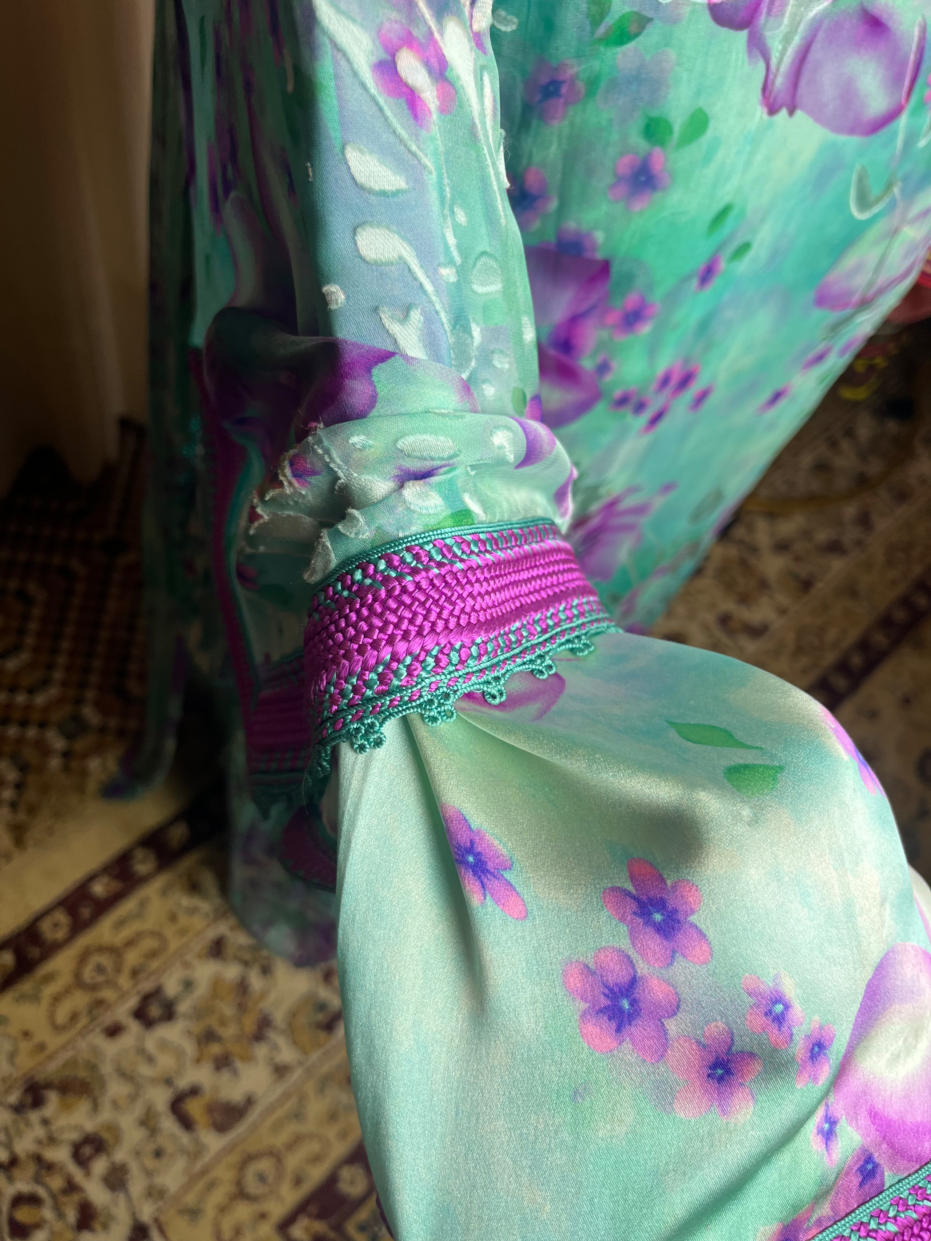 Kaftan d'occasion mousseline de soie