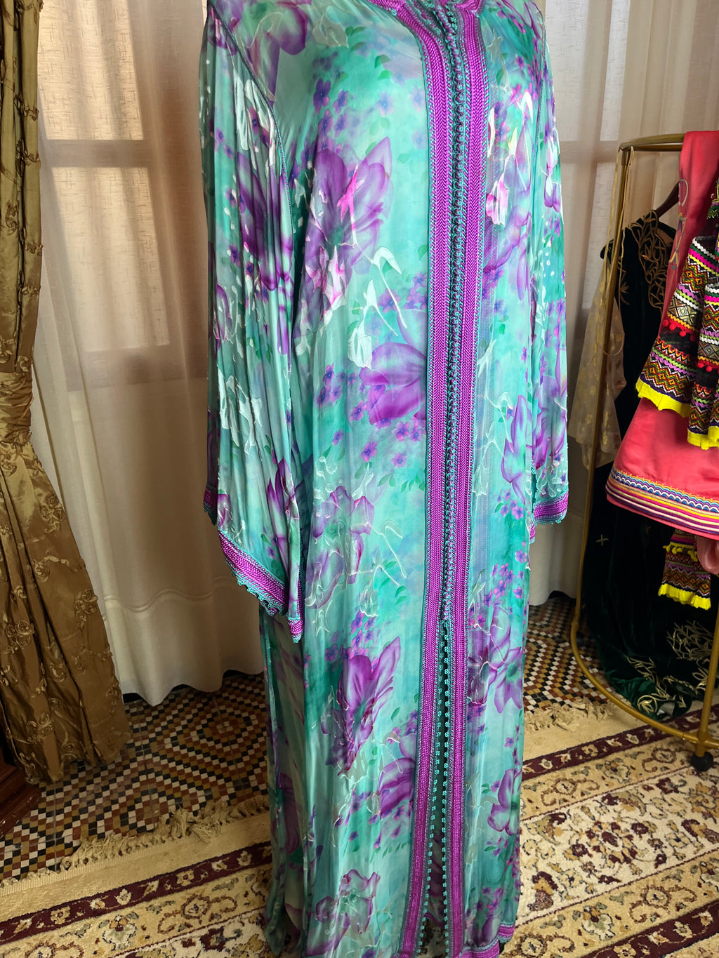 Kaftan d'occasion mousseline de soie