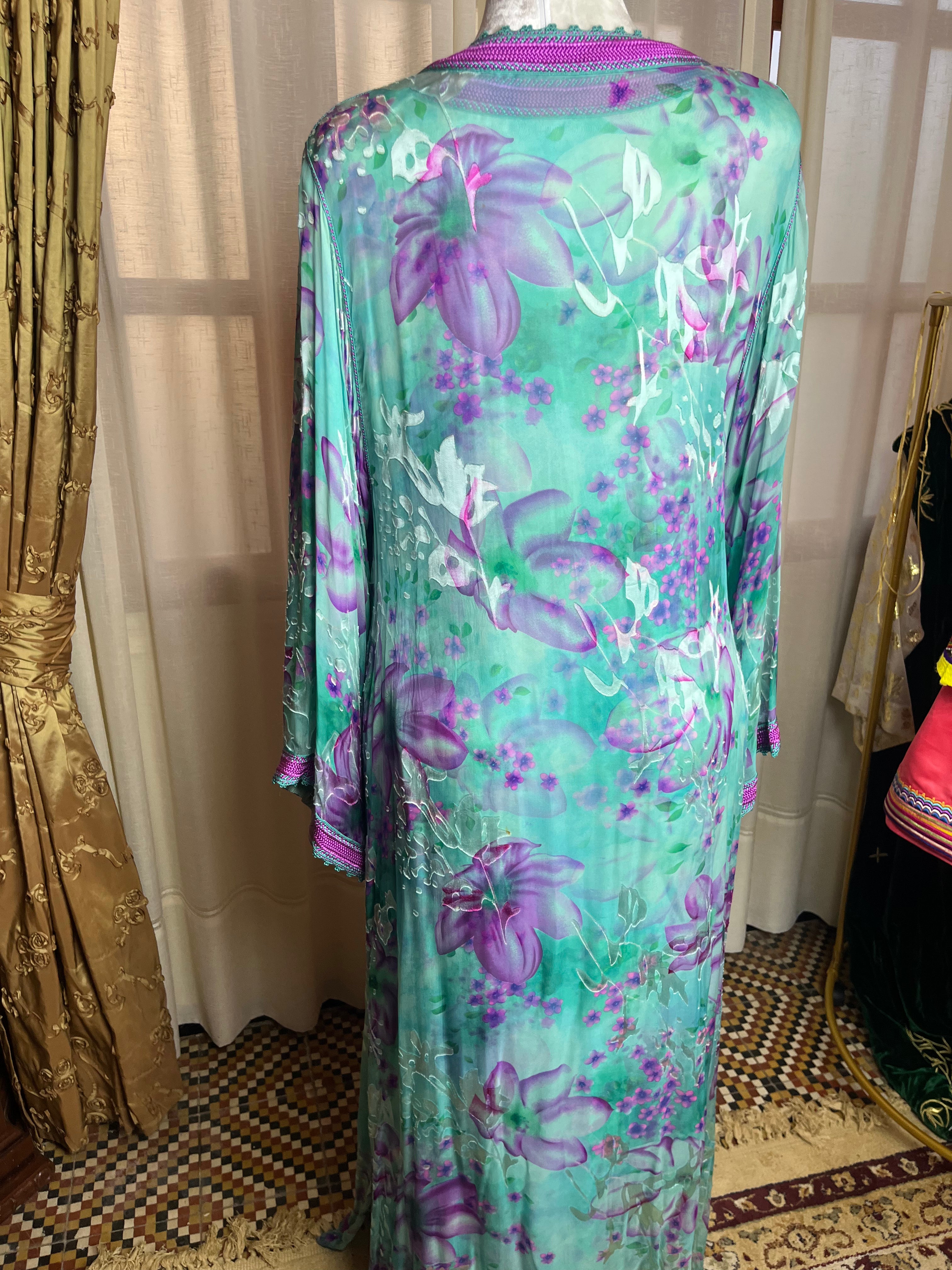 Kaftan d'occasion mousseline de soie