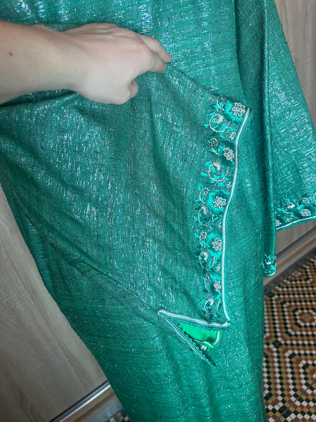 Kaftan vert émeraude d'occasion