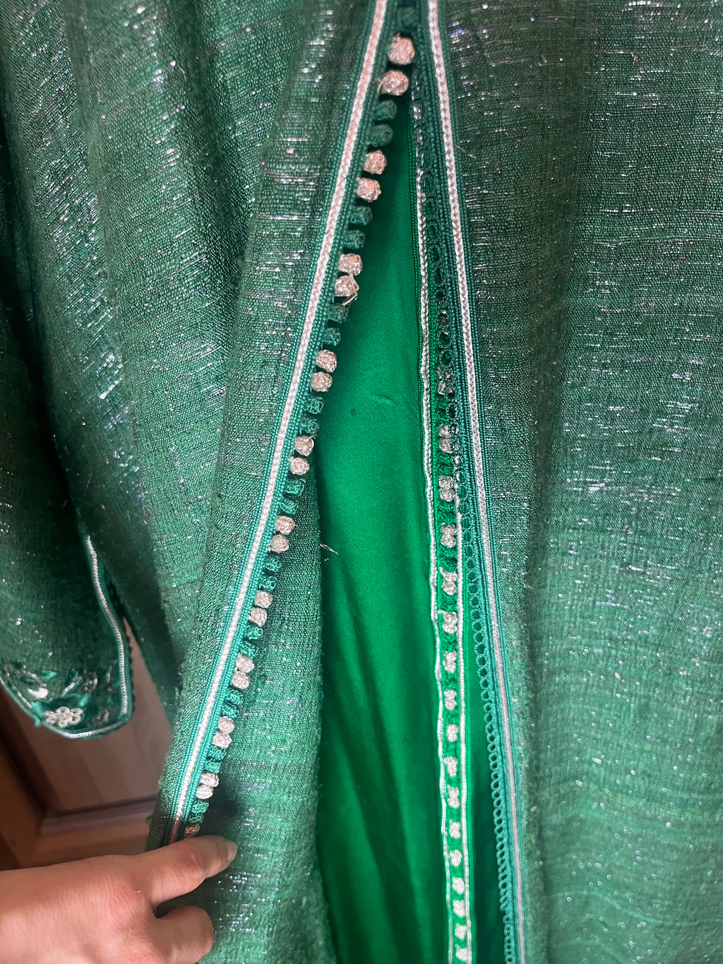 Kaftan vert émeraude d'occasion