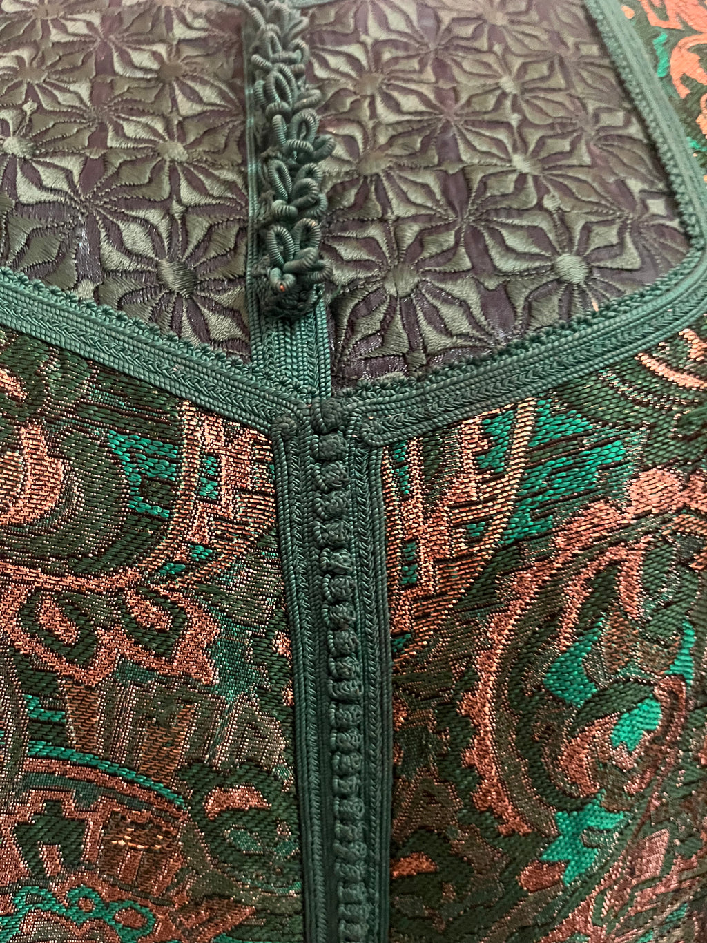 Kaftan d'occasion vert emeraude