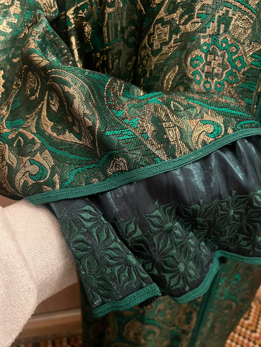 Kaftan d'occasion vert emeraude