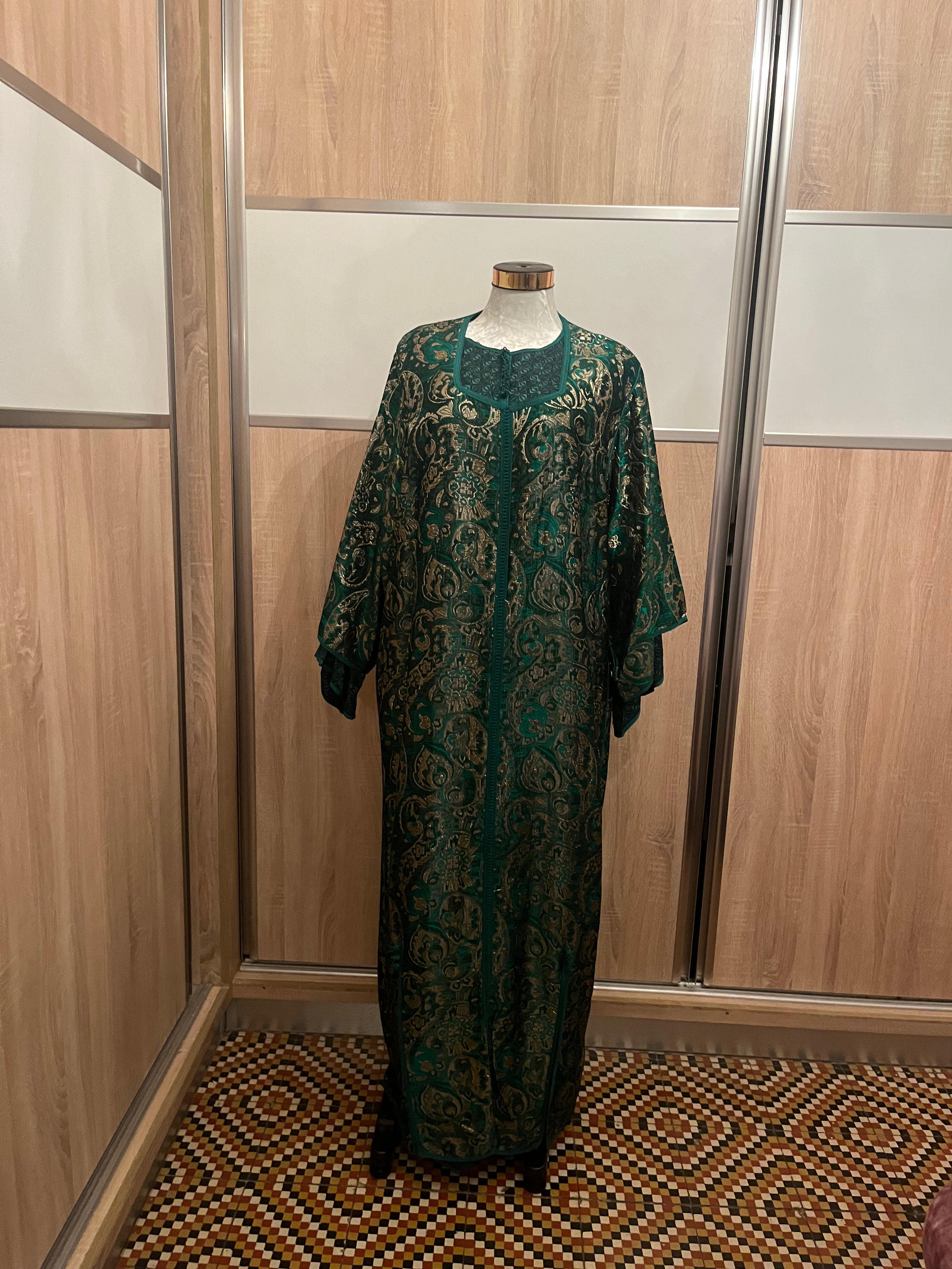 Kaftan d'occasion vert emeraude