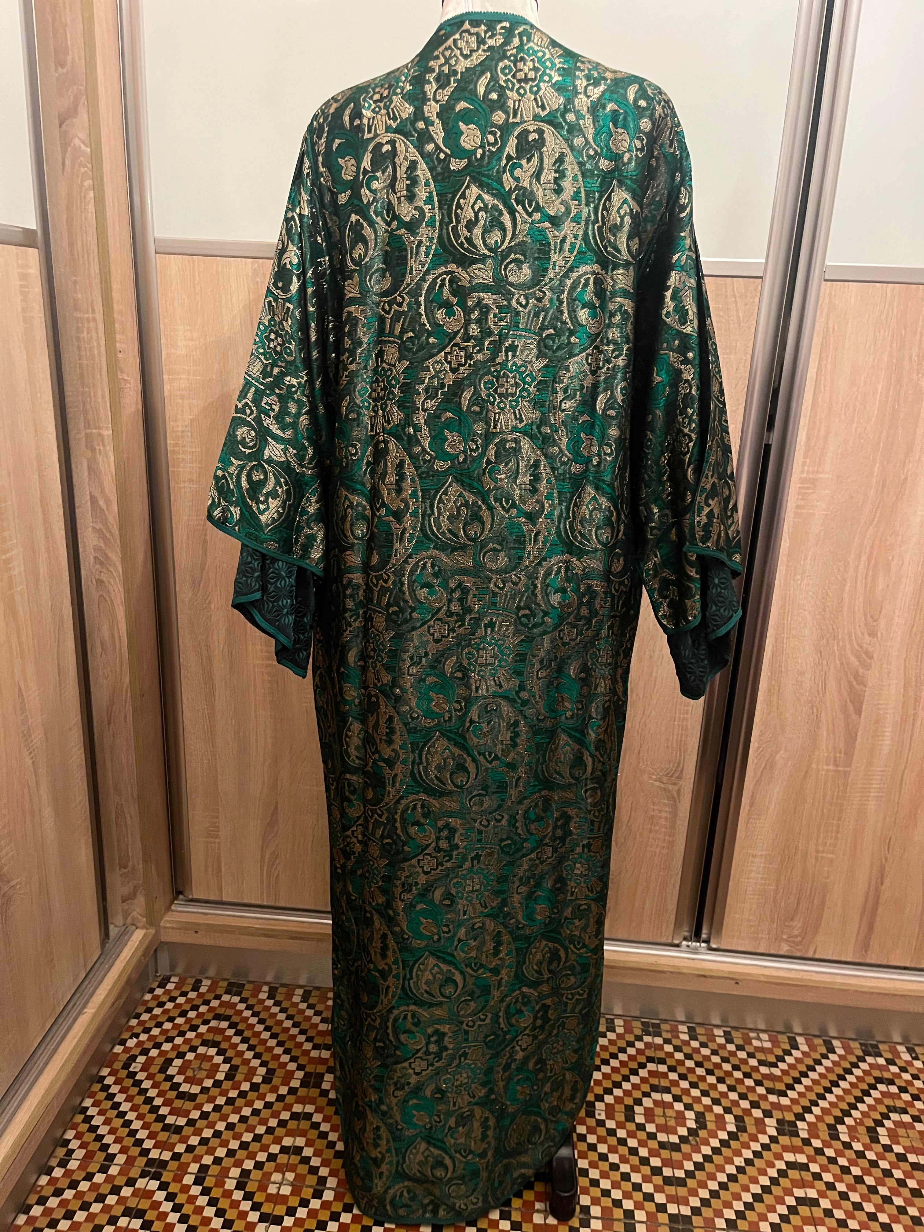 Kaftan d'occasion vert emeraude