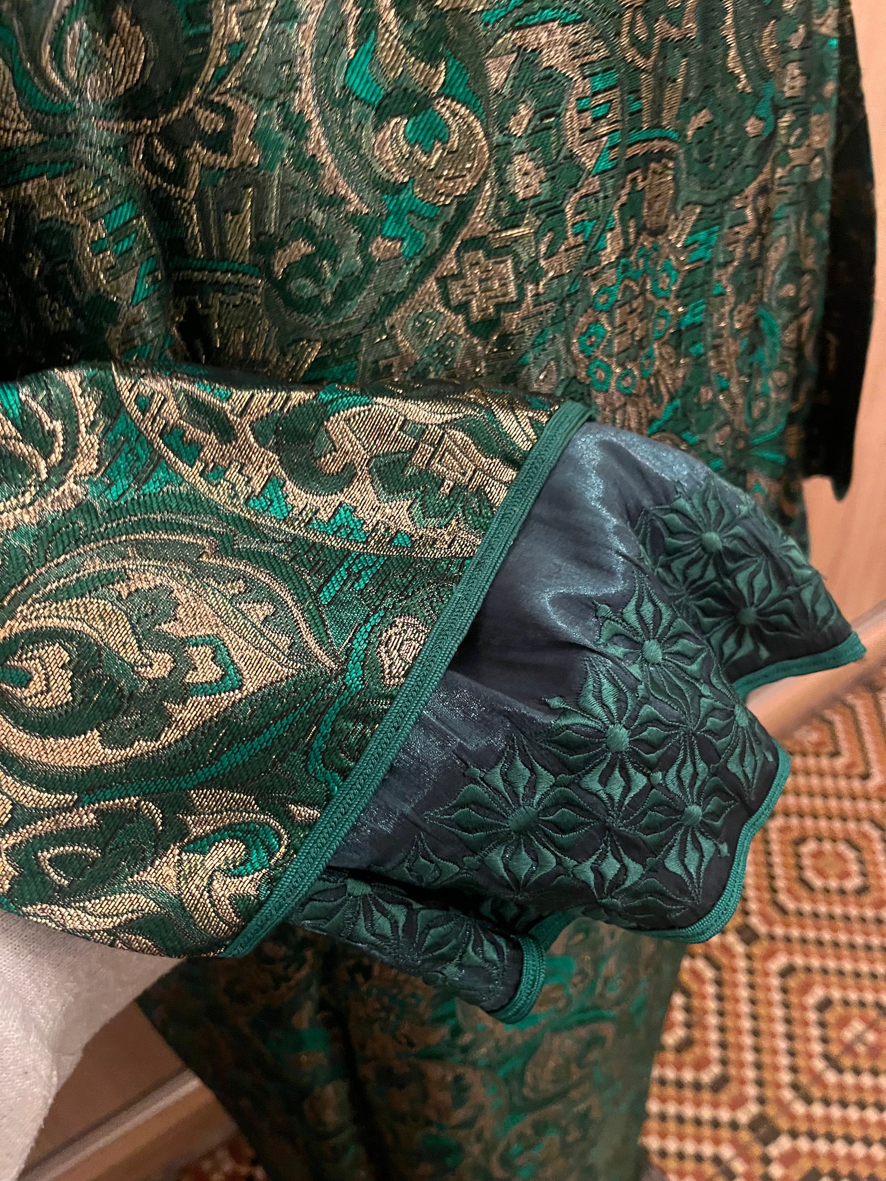 Kaftan d'occasion vert emeraude