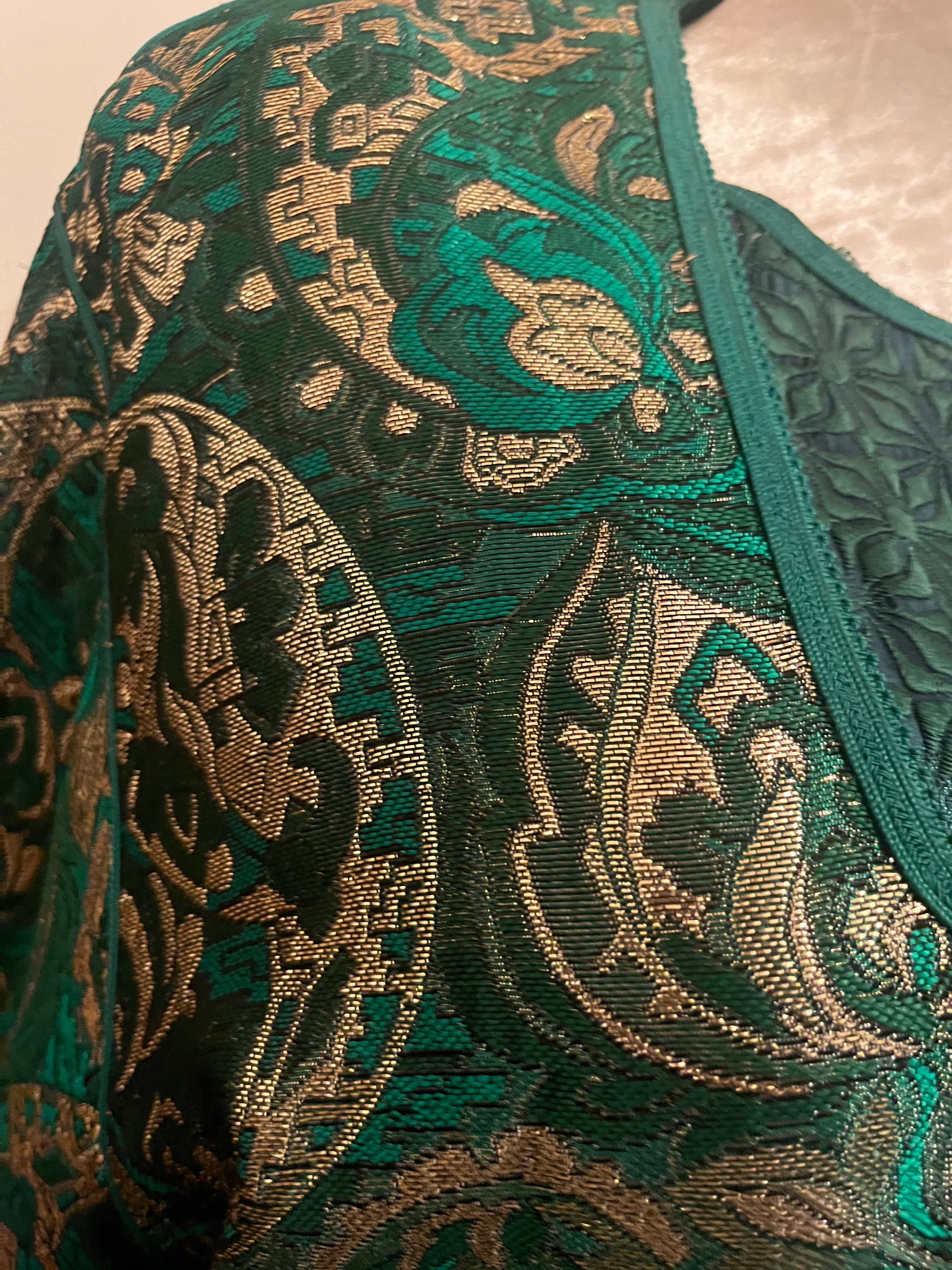 Kaftan d'occasion vert emeraude