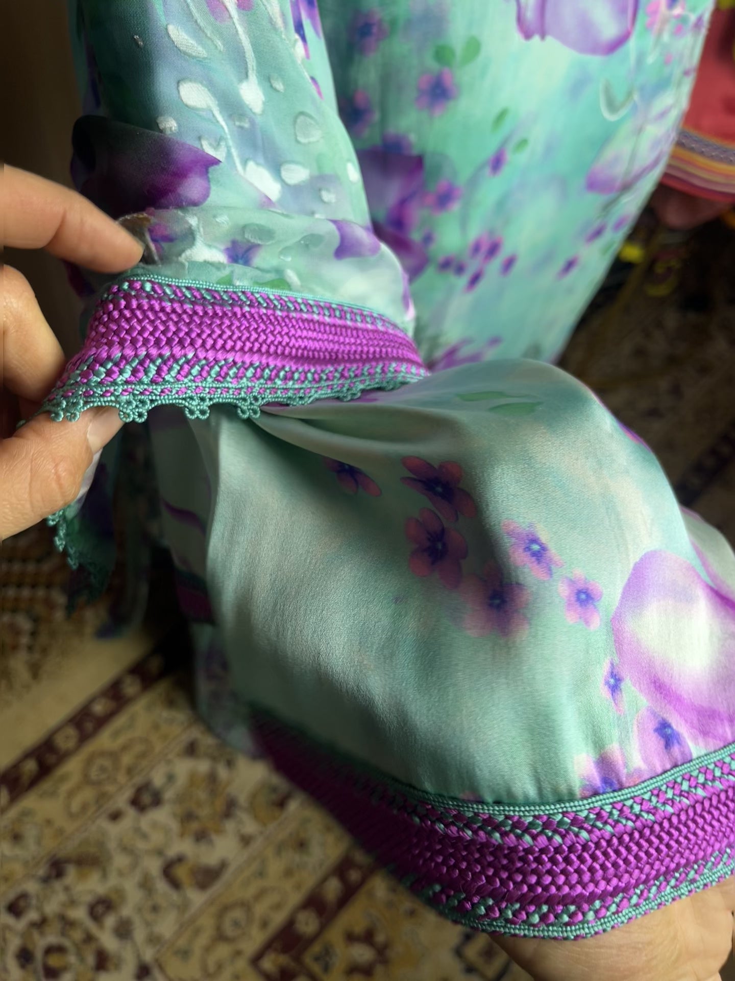 Kaftan d'occasion mousseline de soie