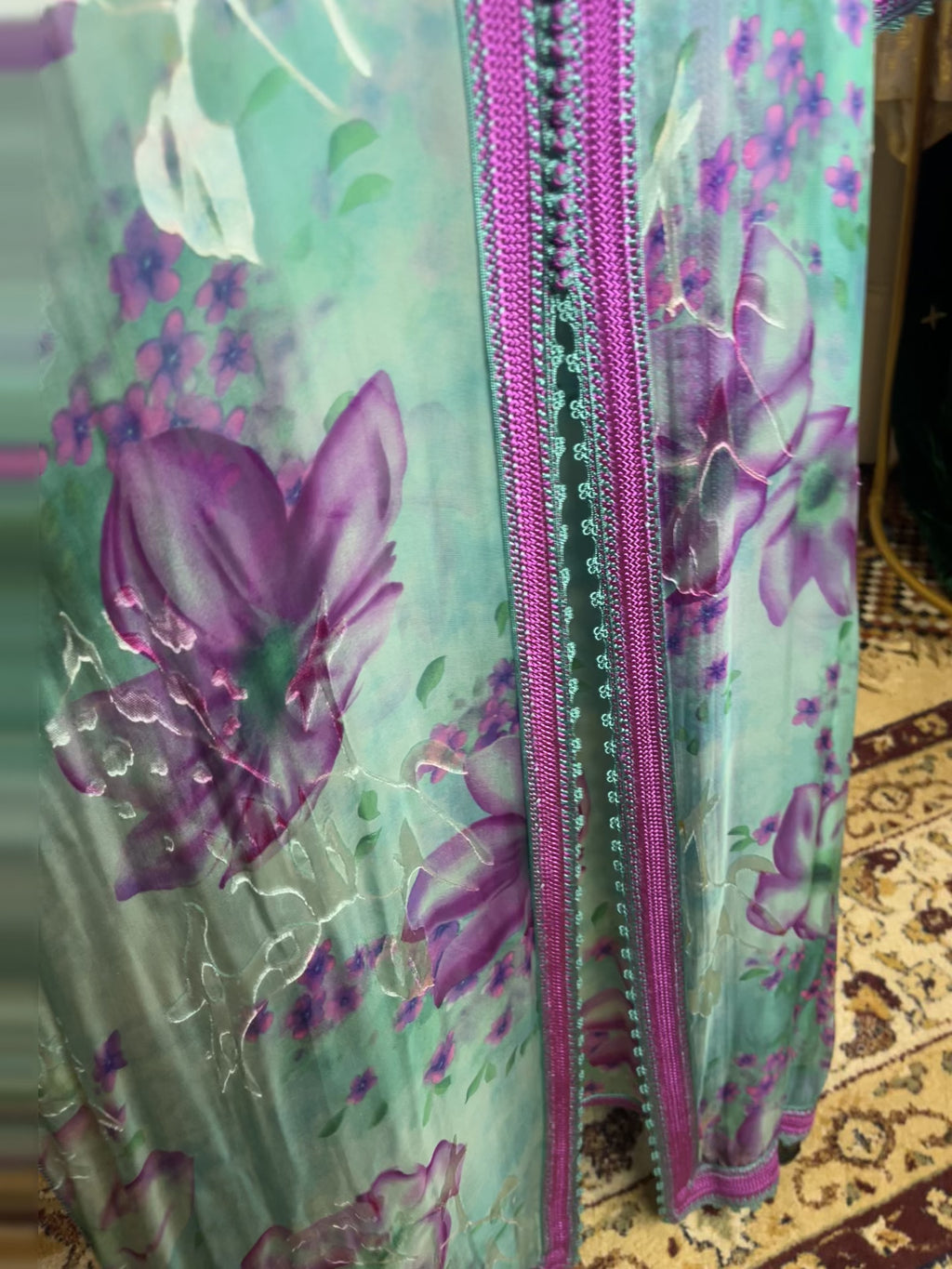 Kaftan d'occasion mousseline de soie