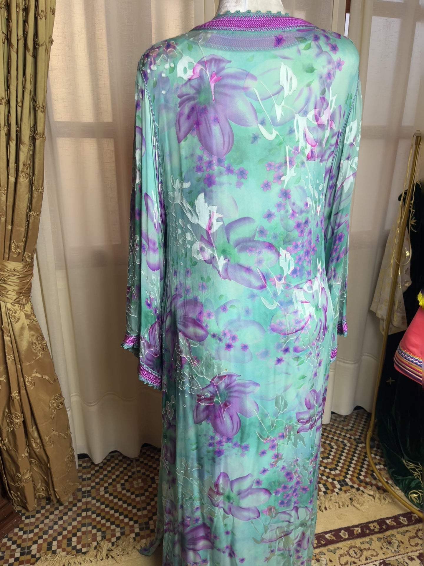Kaftan d'occasion mousseline de soie