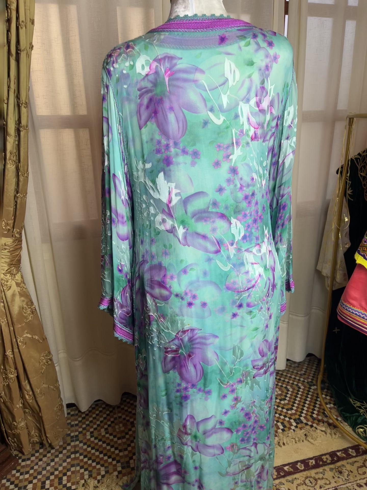 Kaftan d'occasion mousseline de soie
