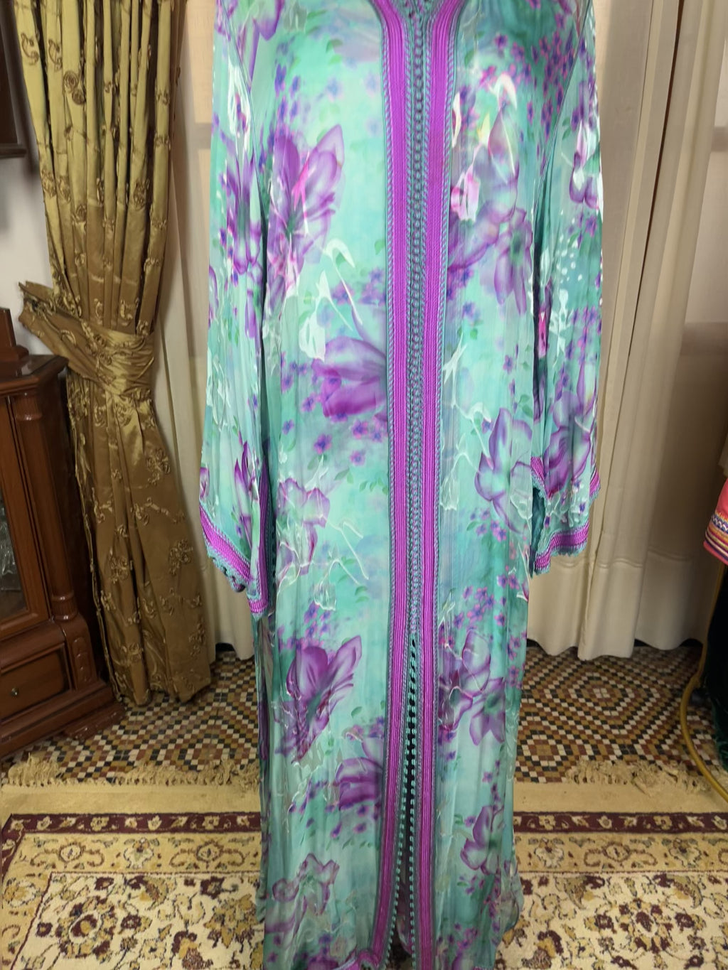 Kaftan d'occasion mousseline de soie