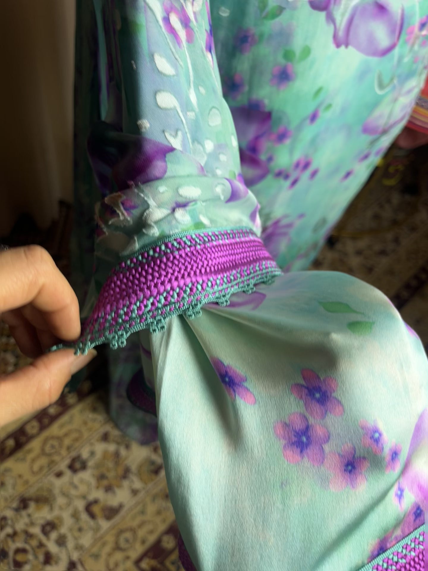 Kaftan d'occasion mousseline de soie