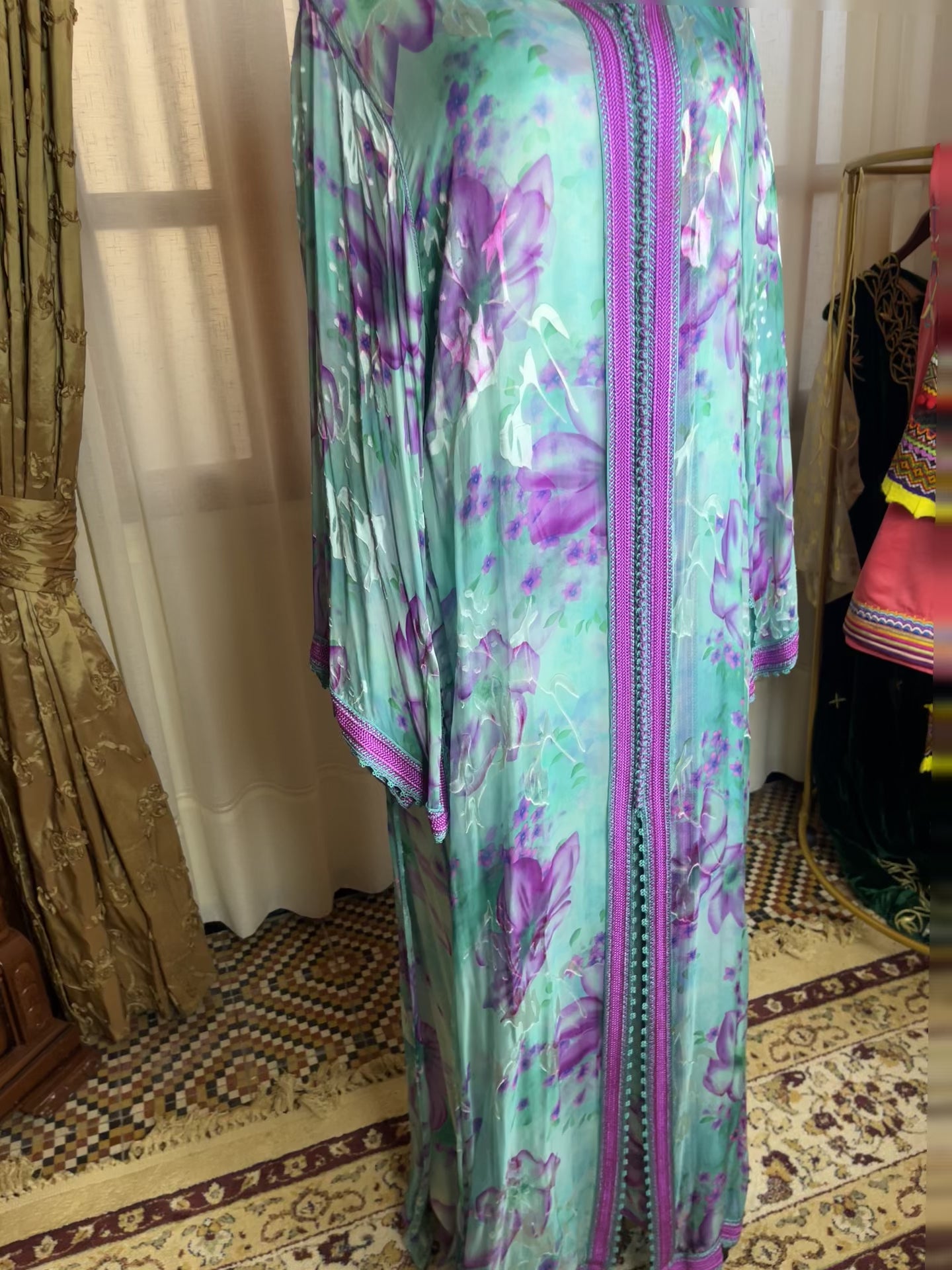 Kaftan d'occasion mousseline de soie